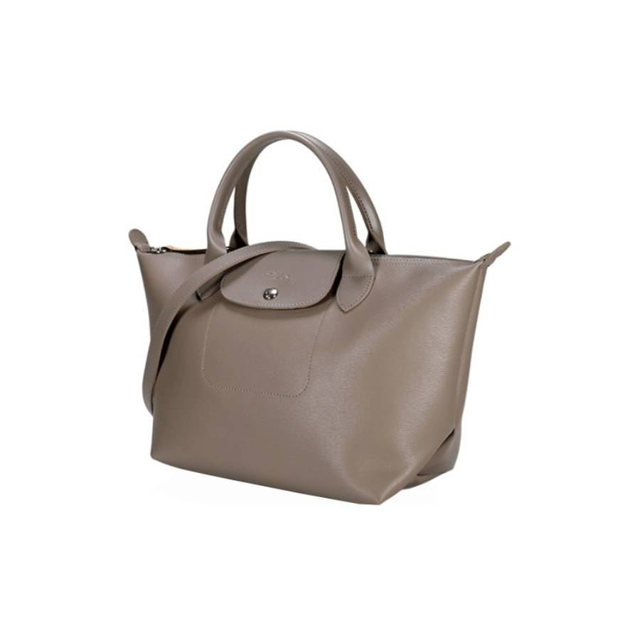 商品[国内直发] Longchamp|珑骧饺子包纯色涂层帆布女士单肩斜挎包手提包礼物送女友暖灰色L1512 HYQ 001,价格¥1571,第17张图片详细描述