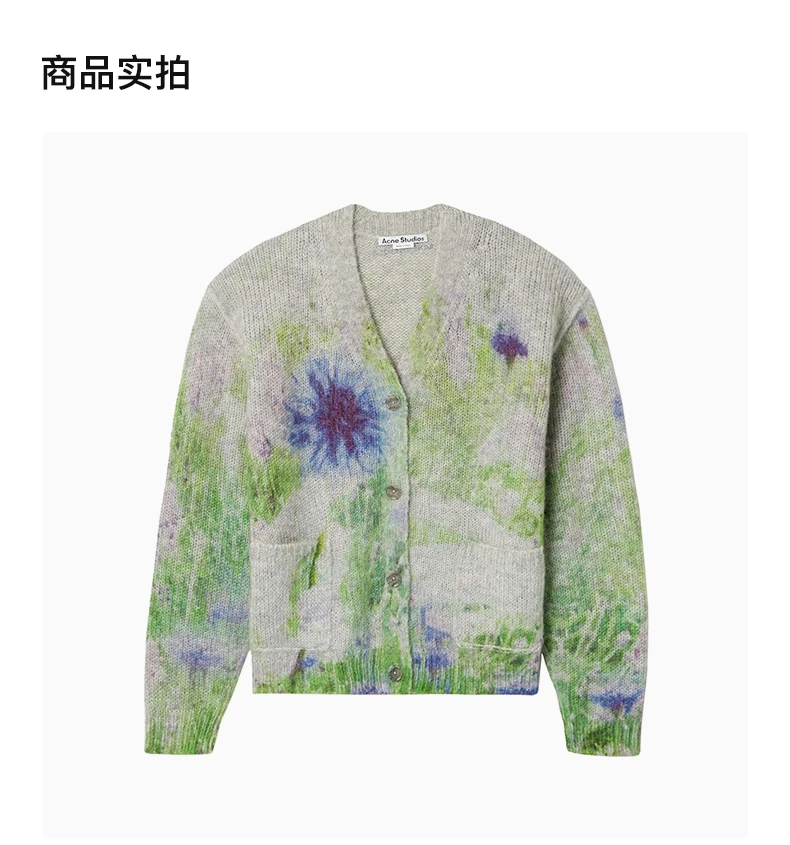 商品Acne Studios|ACNE STUDIOS 绿色女士针织衫/毛衣 A60493-AAB,价格¥3981,第4张图片详细描述