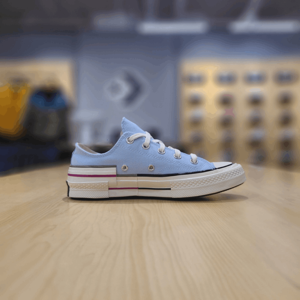 商品【预售商品15天发货】 Converse|【韩国直邮|包邮包税】匡威 CHUNK TAYLOR 70 颜色模块 Chambray 蓝色 LOW 帆布鞋 570789C,价格¥536,第1张图片详细描述