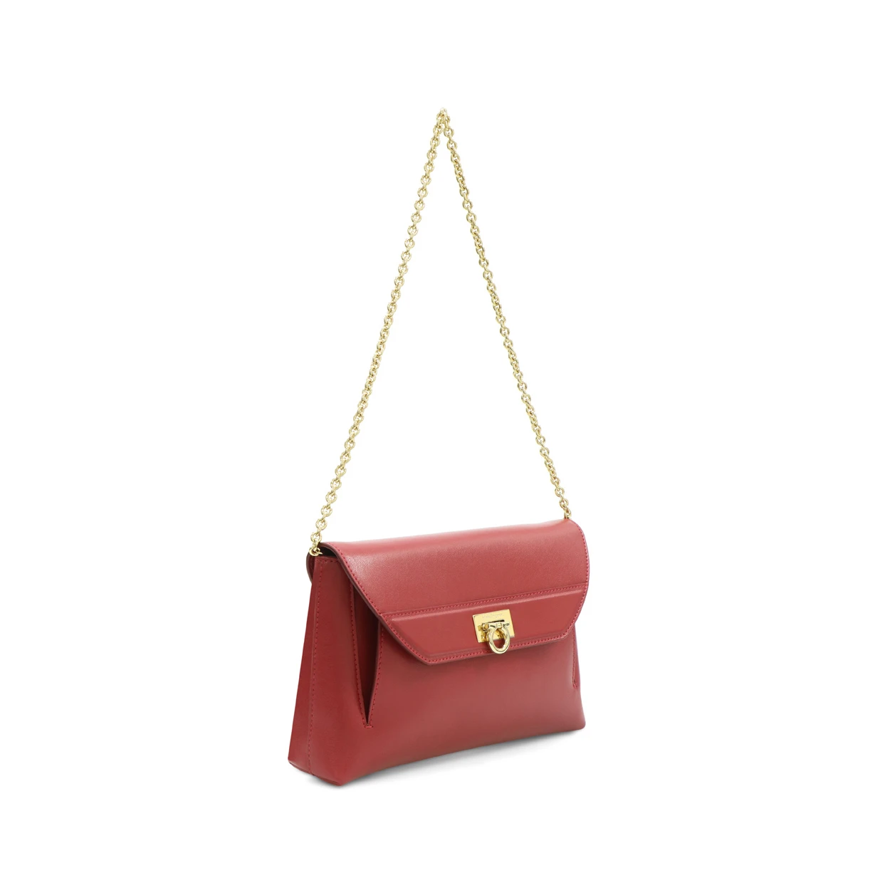 商品Salvatore Ferragamo|SALVATORE FERRAGAMO 女士红色小号单肩包 22-C004-572275,价格¥2635,第4张图片详细描述