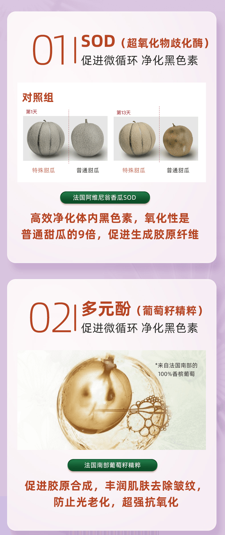 商品Biowell|【香港直邮】Biowell白藜芦醇红酒多酚sod全身提亮美白丸原花青素,价格¥330,第4张图片详细描述