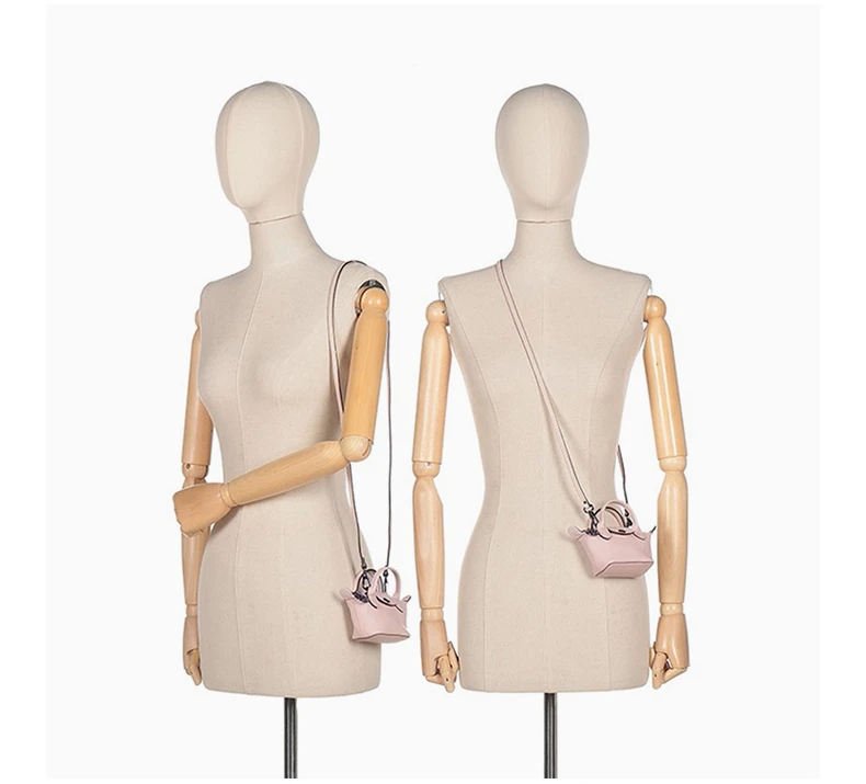 商品[国内直发] Longchamp|LONGCHAMP 女士裸粉色羊皮迷你手提单肩斜挎包 10099757P53,价格¥1667,第7张图片详细描述