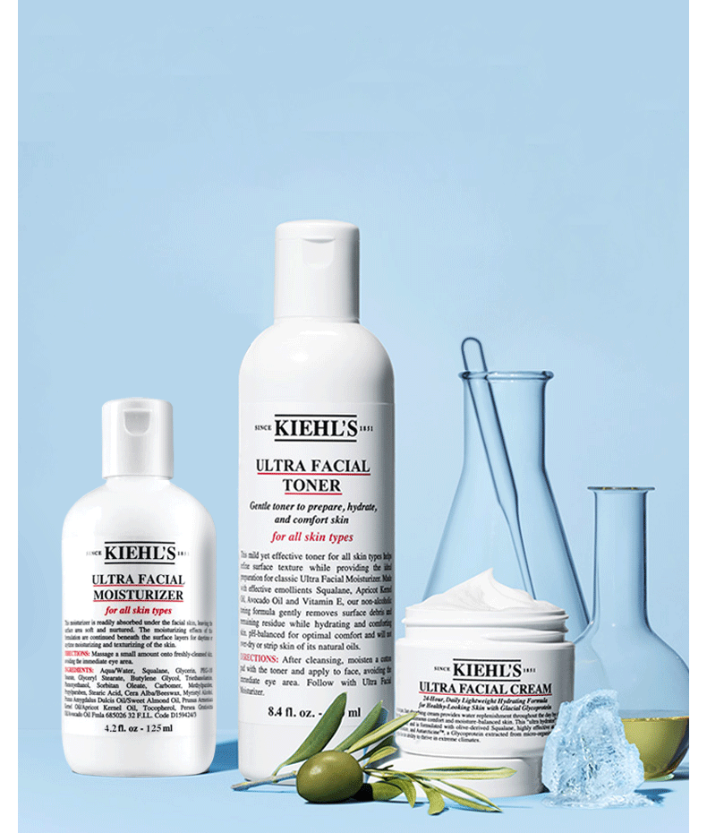 商品Kiehl's|KIEHL'S/科颜氏 高保湿面霜 50ML + 高保湿精华爽肤水 250ML + 高保湿乳液 125ML 组合装 KLS2274｜包邮【香港直发】,价格¥705,第2张图片详细描述