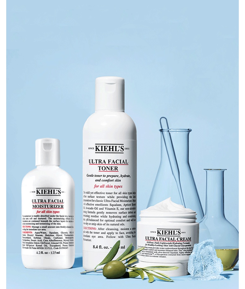 商品Kiehl's|KIEHL'S/科颜氏 高保湿面霜 50ML + 高保湿精华爽肤水 250ML + 高保湿乳液 125ML 组合装 KLS2274｜包邮【香港直发】,价格¥683,第2张图片详细描述