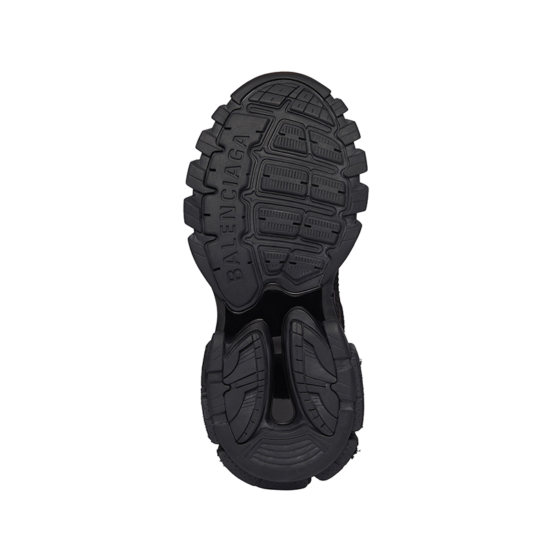 商品Balenciaga|Balenciaga/巴黎世家 22年春夏新款 TRACK.3系列 女士黑色网布尼龙做旧效果运动鞋700873W3RF11090,价格¥6627,第7张图片详细描述