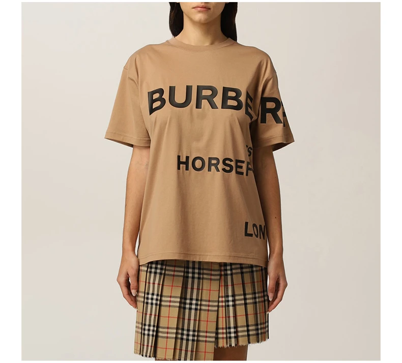 商品Burberry|BURBERRY 浅棕色女士T恤 8048927,价格¥2000,第6张图片详细描述