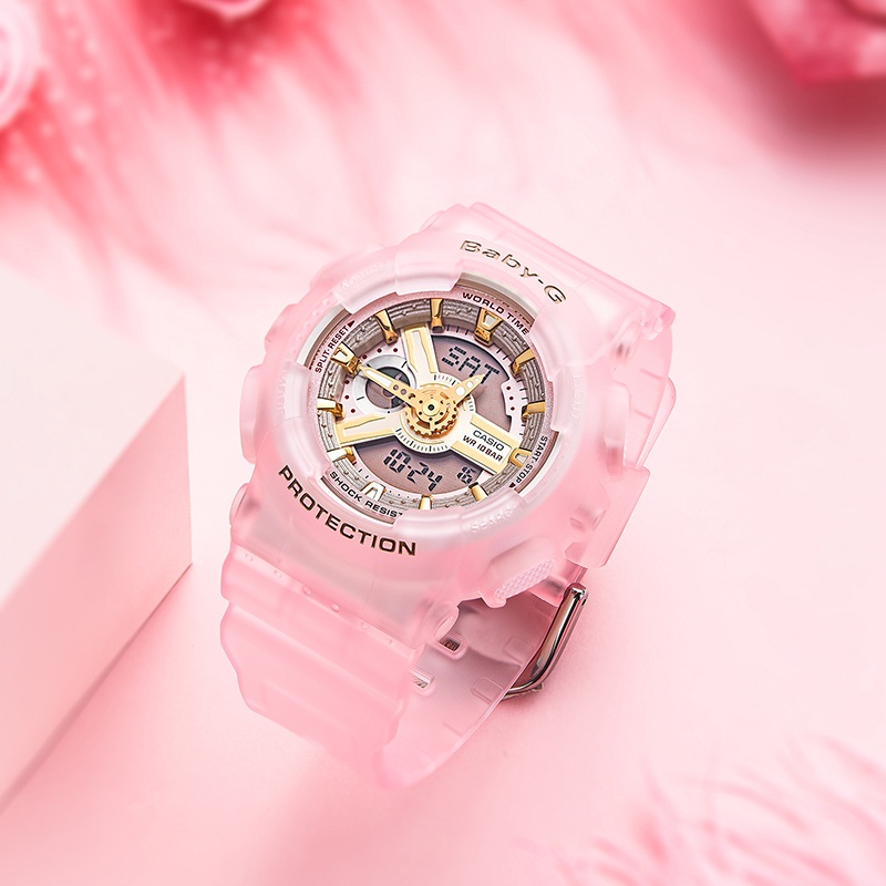 商品[国内直发] Casio|卡西欧baby-g夏日透明粉新款防水潮流女表,价格¥648,第2张图片详细描述