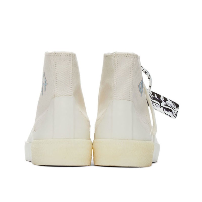 商品Off-White|高帮字母帆布鞋白色OMIA226F21FAB001-0204（澳门仓发货）,价格¥2375,第3张图片详细描述