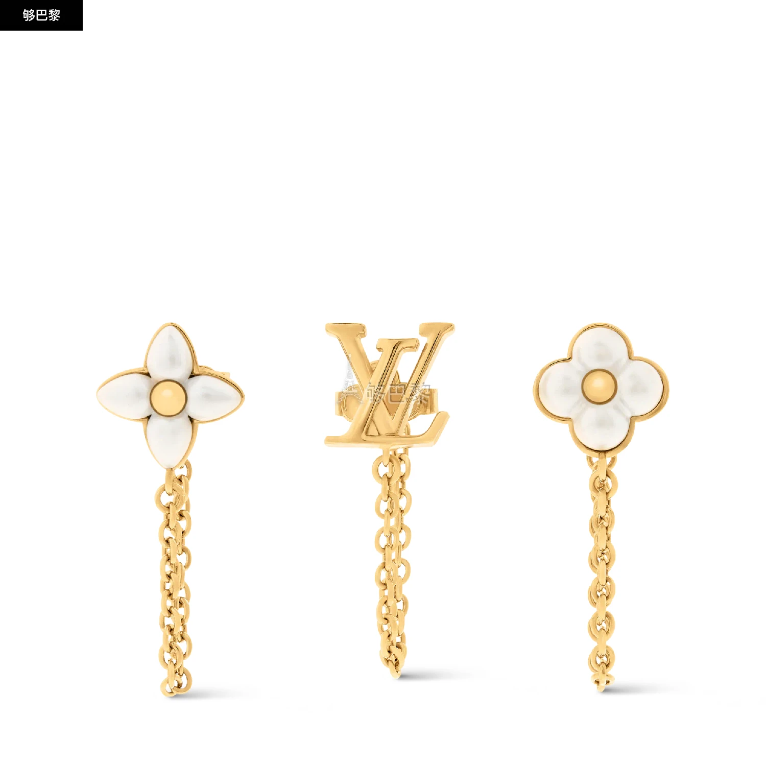 商品Louis Vuitton|【预售】 LV路易威登 25秋冬 女士 耳环 LV FLORAGRAM 耳环 M03015 ,价格¥4446,第2张图片详细描述