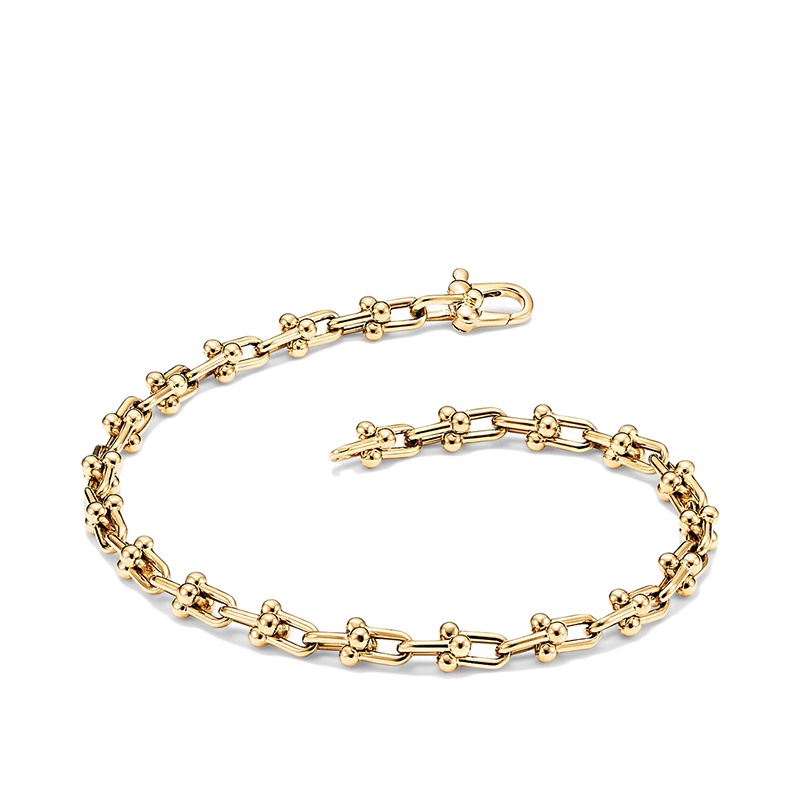 商品Tiffany & Co.|  Tiffany & Co./蒂芙尼 22春夏新款HardWear系列 18K金黄金微型链环手链GRP10020,价格¥28868,第3张图�片详细描述