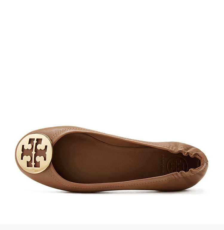 商品Tory Burch|TORY BURCH 棕色女士平底船鞋 50393-232,价格¥1598,第9张图片详细描述