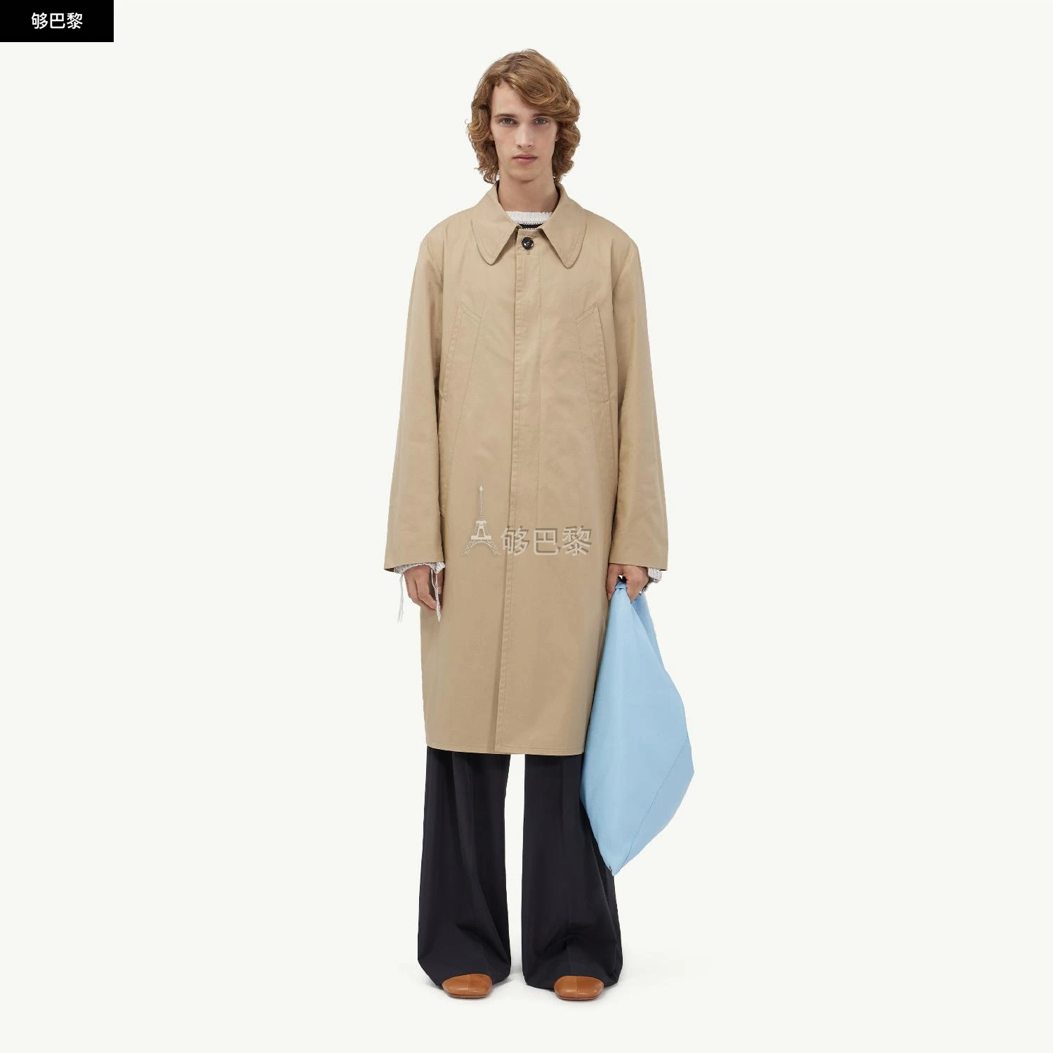 商品MM6|【预售】 MM6 MAISON MARGIELA 24秋冬 男士 风衣 Trench-coat longueur genou S52AH0056S52532114,价格¥9917,第3张图片详细描述