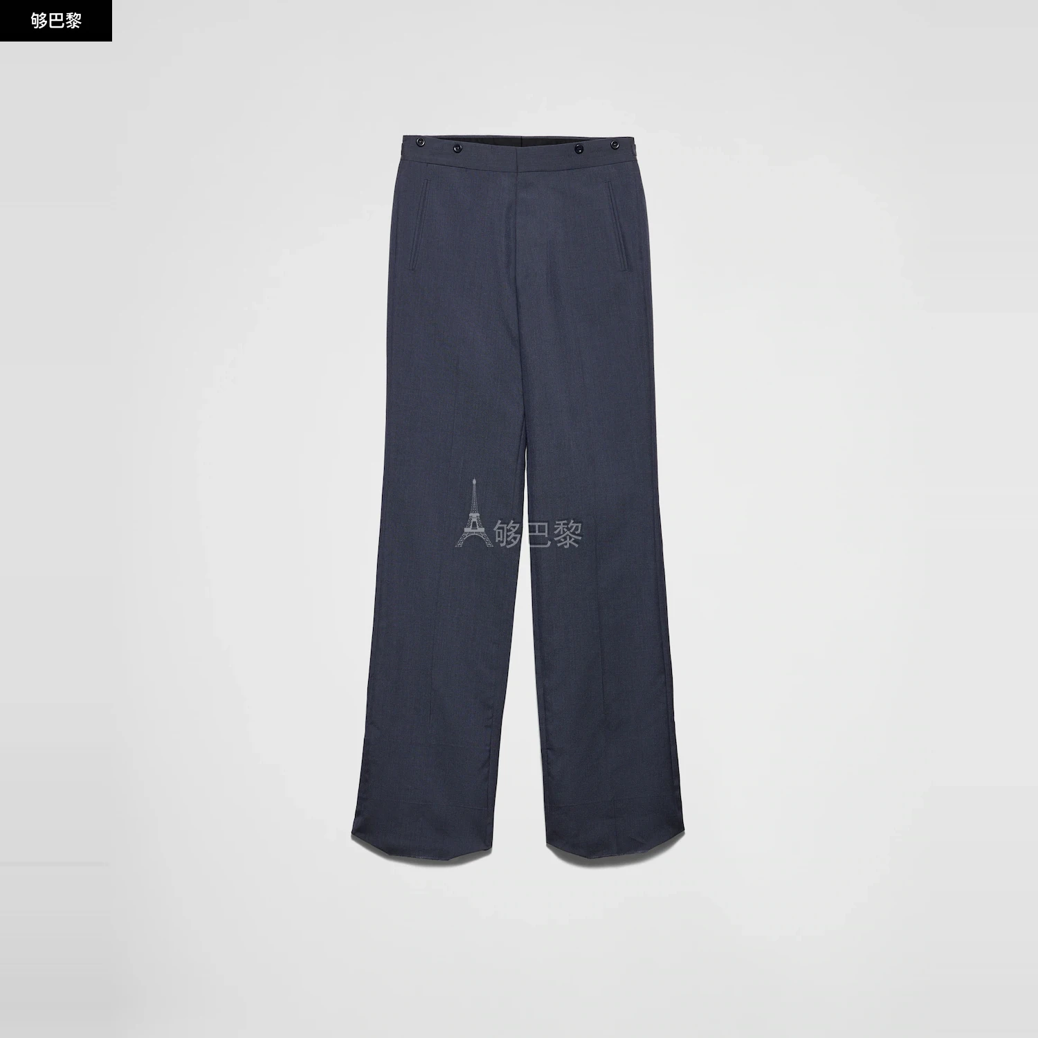 商品Prada|【预售】 普拉达 25春夏 男士 休闲裤 马海毛与丝质长裤 UP0306_1CMV_F0D57_S_OOO,价格¥19347,第2张图片详细描述