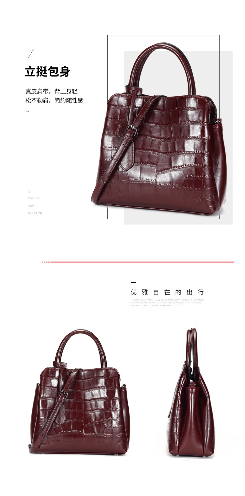 商品[国内直发] GLENVINTEN|格岚云顿包包女2023新款斜挎包时尚简约单肩女士大容量手提包,价格¥510,第10张图片详细描述