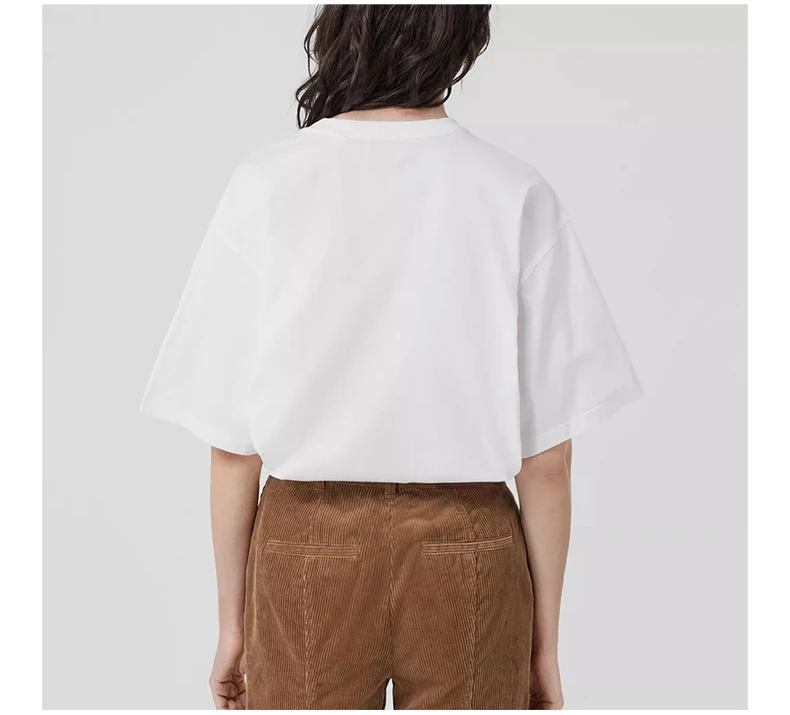 商品Burberry|BURBERRY 女士T恤白色 8056582,价格¥2367,第7张图片详细描述