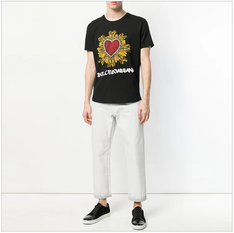 商品Dolce & Gabbana|Dolce&Gabbana 杜嘉班纳 男士黑色圆领半袖 G8IG8T-FH7OF-HNP30,价格¥1297,第18张图片详细描述