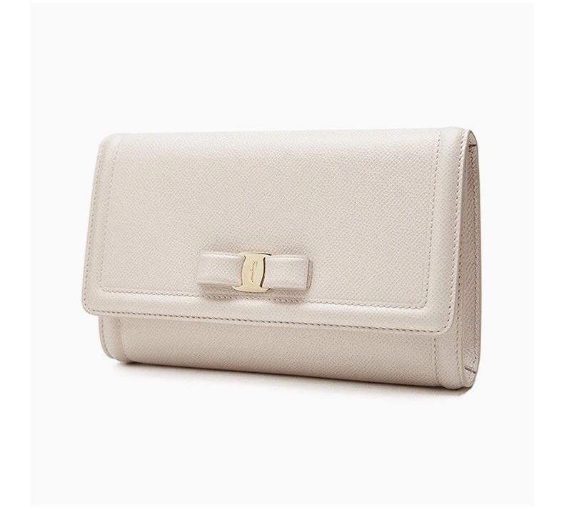商品Salvatore Ferragamo|SALVATORE FERRAGAMO 女士米色牛皮单肩链条包斜跨包 22-C940-683495,价格¥3838,第3张图片详细描述