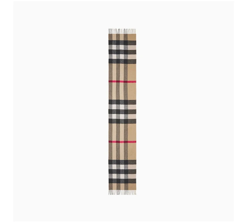 商品Burberry|BURBERRY 卡其色中性围巾 8057470,价格¥3595,第4张图片详细描述