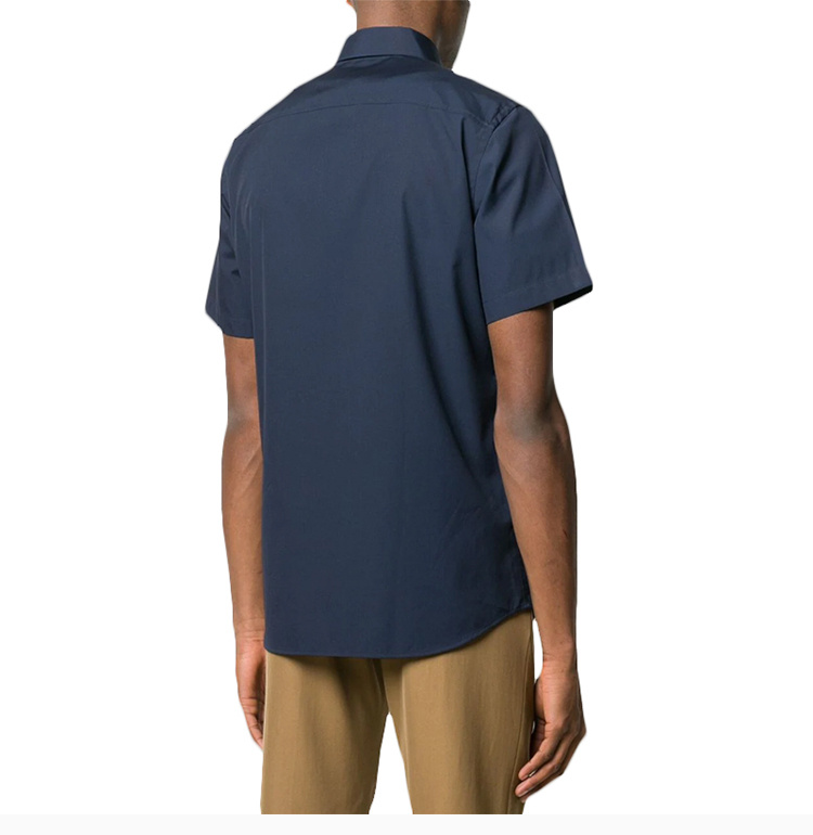 商品Burberry|Burberry 博柏利 男士深蓝色衬衫短袖 8025765,价格¥1884,第10张图片详细描述