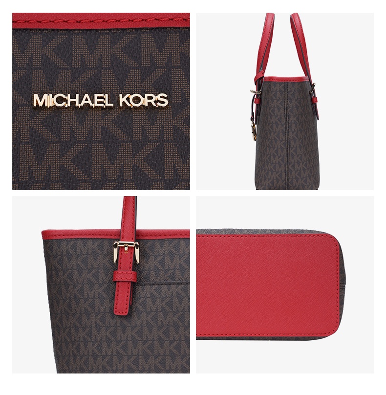 商品Michael Kors|迈克.科尔斯JET SET TRAVEL小号女士PVC单肩手提tote包35T9STVT0B,价格¥1078,第7张图片详细描述