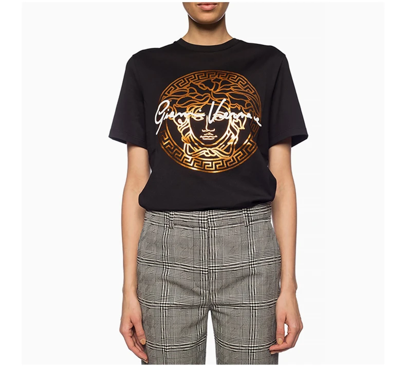 商品Versace|VERSACE 黑色女士T恤 A85759-A228806-A3271,价格¥1306,第6张图片详细描述