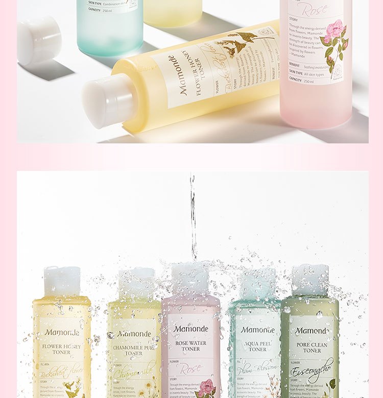 商品[国内直发] Mamonde|梦妆 蔷薇花舒缓润肤水250ml/500ml 温和水润滋润��舒缓柔嫩,价格¥104,第13张图片详细描述