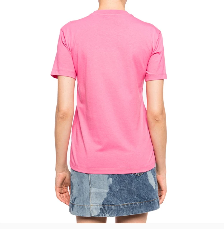 商品[国内直发] MSGM|MSGM  女士棉质LOGO标识印花时尚短袖T恤 2741MDM95-5797-14,价格¥728,第6张图片详细描述