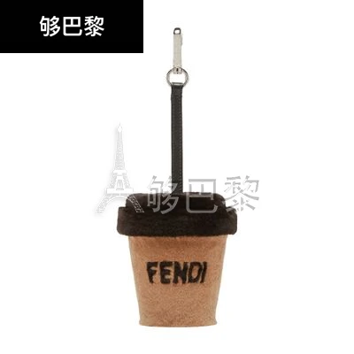 商品Fendi|【特惠8.7折】【预售】 男士 挂饰 FENDI Cup吊饰  FEN52CR6BEI,价格¥9938,第2张图片详细描述