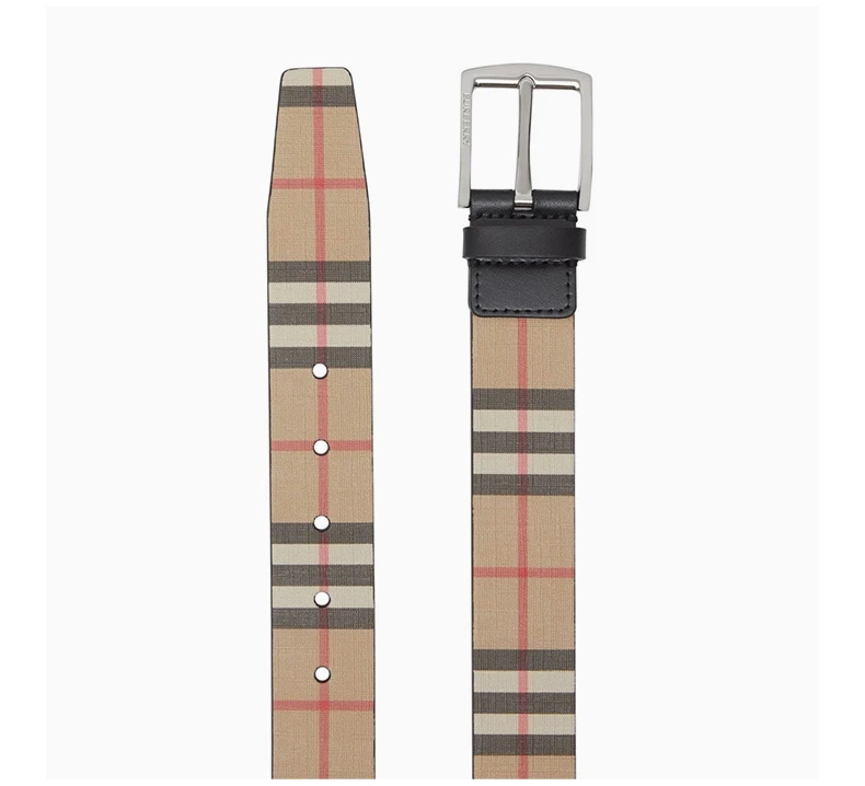 商品Burberry|BURBERRY 拼色男士腰带 8052782,价格¥1835,第6张图片详细描述