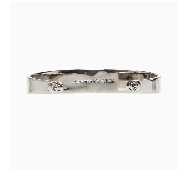 商品Alexander McQueen|ALEXANDER MCQUEEN 银色男士手镯 607134-J160Y-0446,价格¥1861,第4张图片详细描述