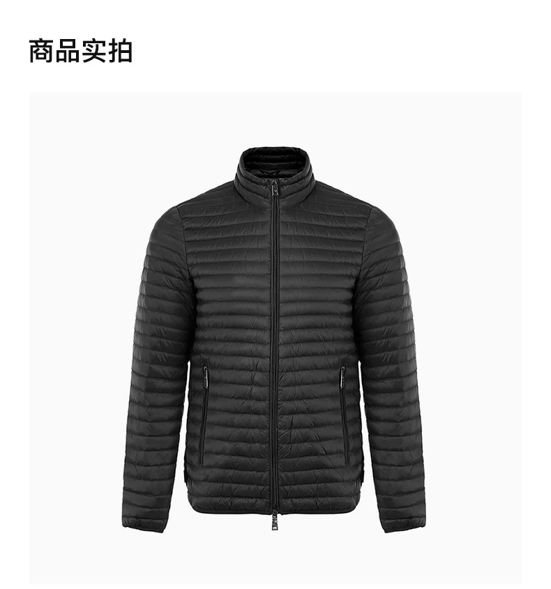 商品Emporio Armani|EMPORIO ARMANI 黑色男士羽绒服 8N1B72-1NLEZ-0999,价格¥1658,第5张图片详细描述