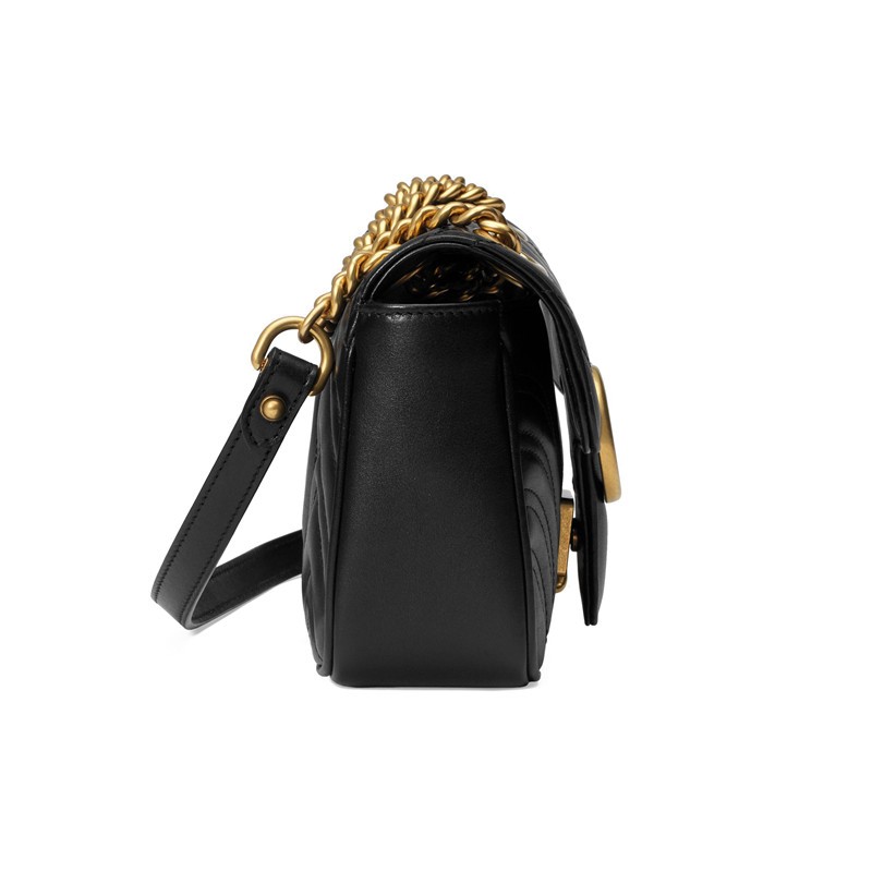 商品Gucci|GUCCI/古驰 经典款迷你GGMarmont女士绗缝小牛皮链条单肩斜挎包（2色可选）,价格¥15265,第5张图片详细描述