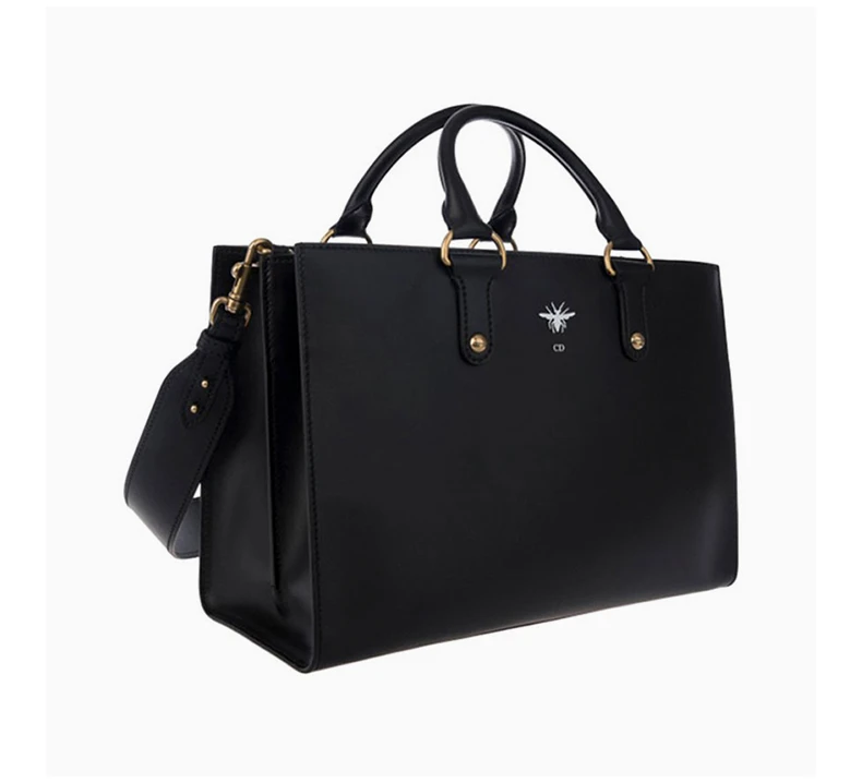 商品[国内直发] Dior|DIOR 女士黑色牛皮经典蜘蛛标识手提包 M5100-CVQV-911,价格¥20469,第6张图片详细描述