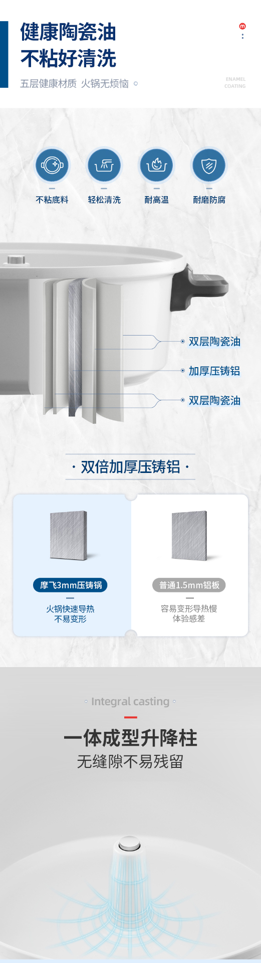 商品[国内直发] Morphy Richards|升降火锅家用电煮锅4L大容量MR9090多功能自动升降一体电火锅,价格¥557,第12张图片详细描述