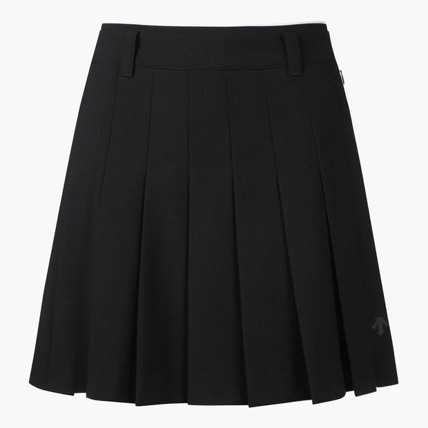 商品【预售商品15天发货】 DESCENTE|高尔夫系列女性松紧带细节百褶裙优雅 DO32WFSK93-BLKG,价格¥1025,第16张图片详细描述