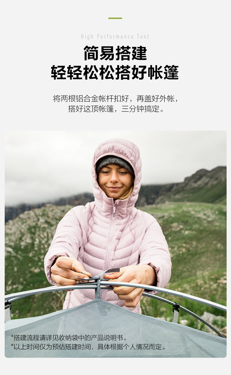 商品[国内直发] MobiGarden|自驾户外休闲露营防暴雨防风2-3人旅游露营野营便携带门厅晴日帐篷,价格¥377,第22张图片详细描述