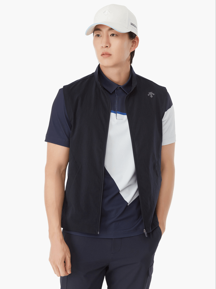商品DESCENTE|【Brilliant|包邮包税】高尔夫系列男款印花拼接透气短袖衫 DP22MFTS4A-DNVG,价格¥1175,第2张图片详细描述