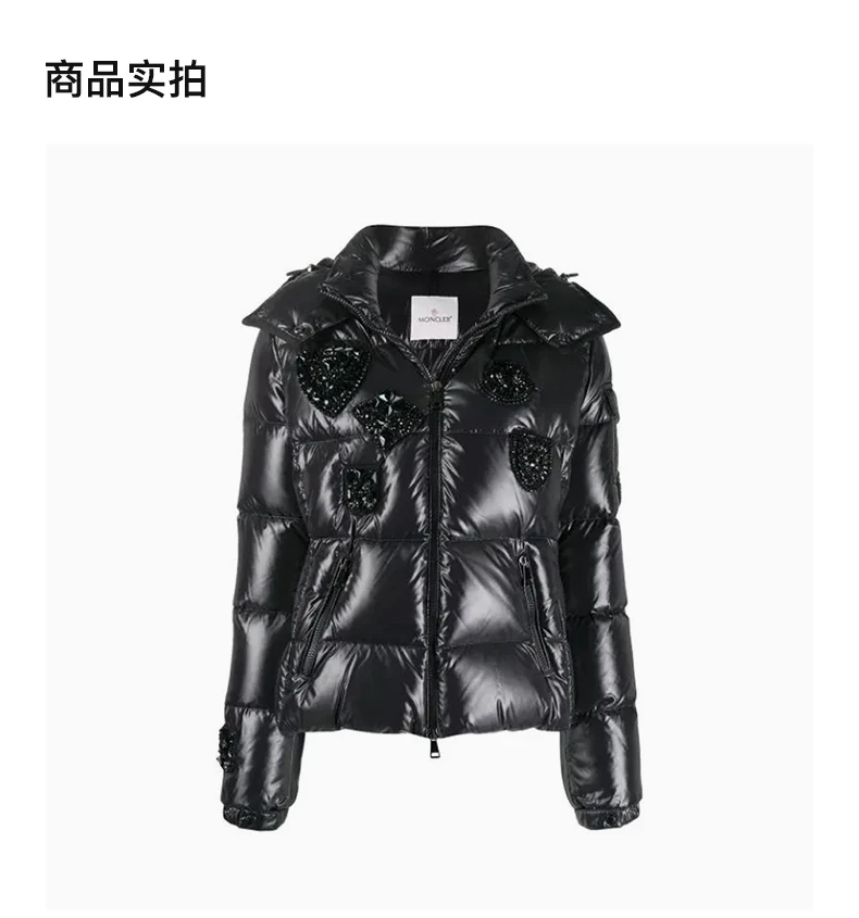 商品[国内直发] Moncler|MONCLER 黑色女士羽绒服 1A51A20-C0064-999,价格¥17448,第3张图片详细描述