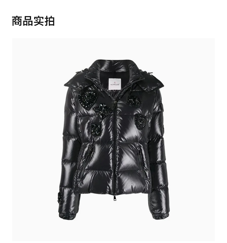 商品[国内直发] Moncler|MONCLER 女黑色女士羽绒服 1A51A20-C0064-999,价格¥17193,第3张图片详细描述