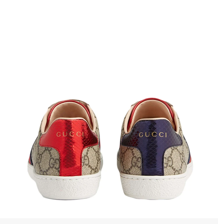 商品Gucci|GUCCI 古驰 女士卡其色帆布休闲鞋 499410-K2LH0-9768,价格¥4831,第7张图片详细描述