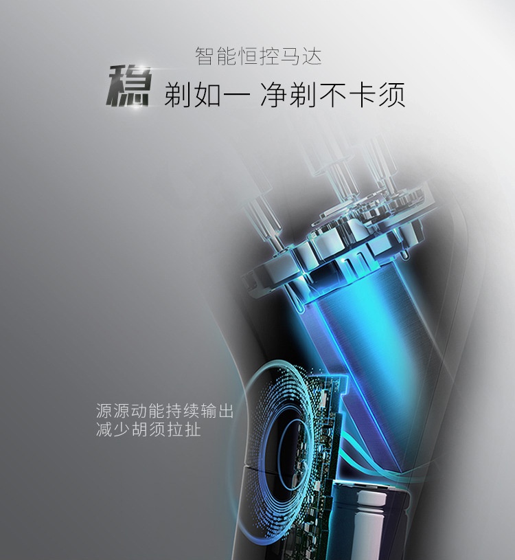 商品[国内直发] Philips|飞利浦S3203 S3202 电动剃须刀刮胡刀充电男士胡须刀剃胡刀快充,价格¥656,第4张图片详细描述