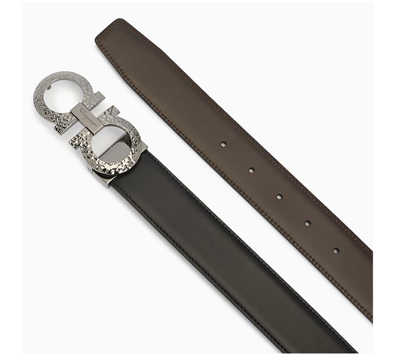 商品Salvatore Ferragamo|SALVATORE FERRAGAMO 男士腰带黑色 0750201【包装随机，部分无包装盒】,价格¥2198,第8张图片详细描述
