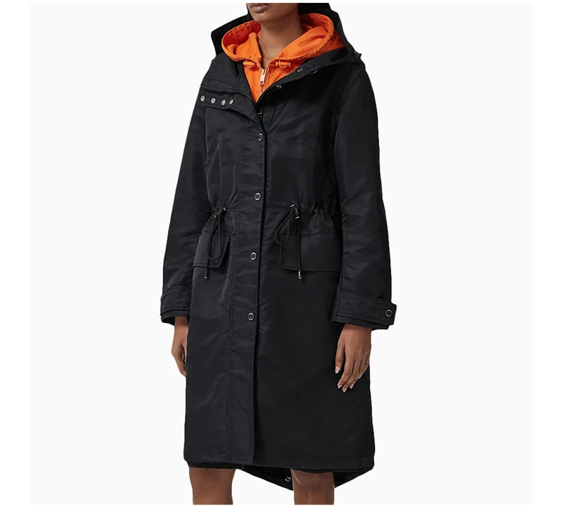商品[国内直发] Burberry|BURBERRY 黑色女士大衣 8038707,价格¥5111,第4张图片详细描述