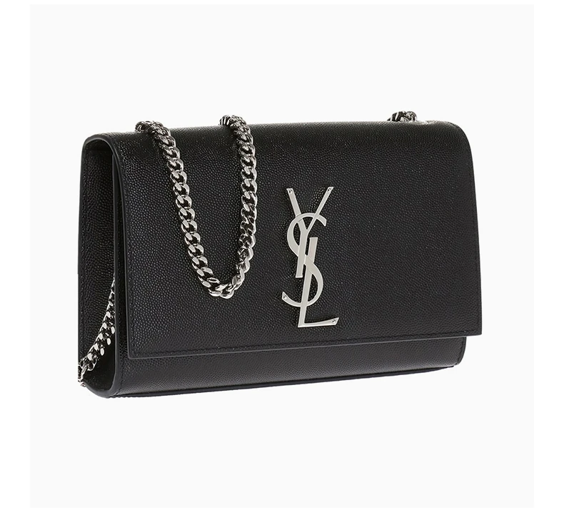 商品[国内直发] Yves Saint Laurent|YSL 圣罗兰 KATE系列女士金属LOGO装饰翻盖小号单肩斜挎链条包 469390-BOW0N-1000,价格¥20034,第5张图片详细描述