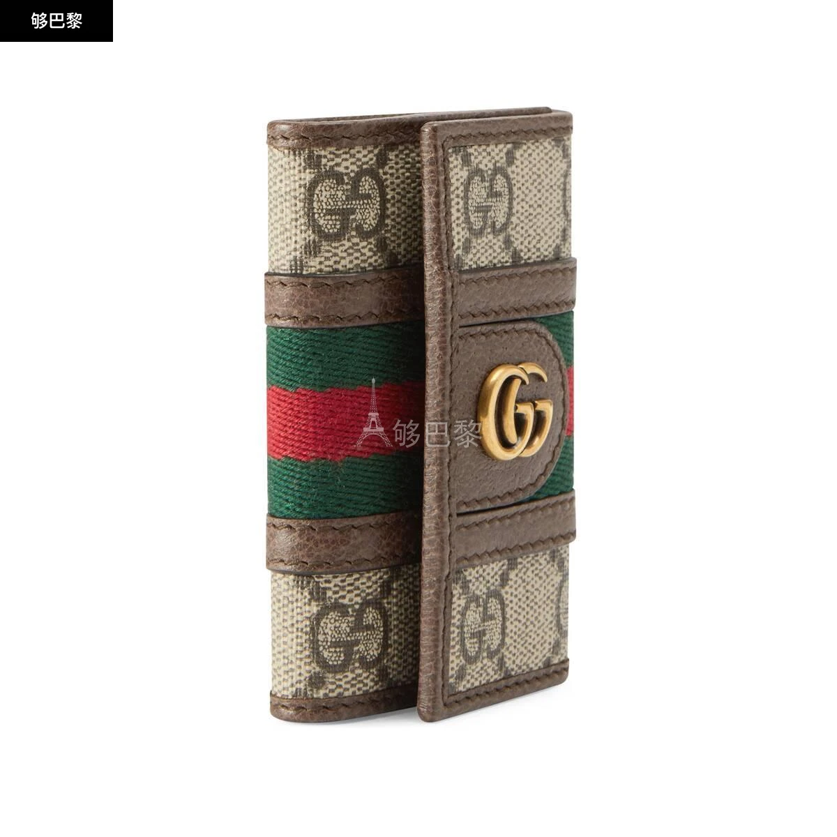 商品Gucci|【预售】 古驰 24秋冬 女士 钥匙包 Ophidia系列GG钥匙包 603732 96IWT 8745,价格¥2914,第6张图片详细描述