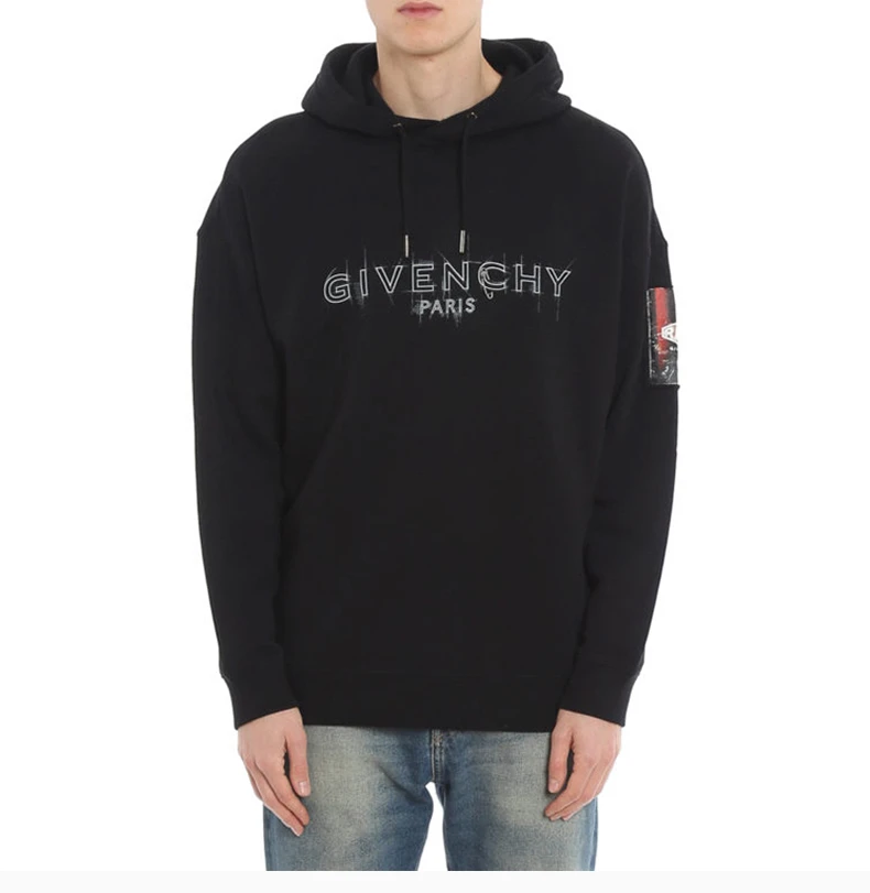 商品[国内直发] Givenchy|GIVENCHY 黑色男士卫衣/帽衫 BMJ08V30AF-001,价格¥5863,第5张图片详细描述