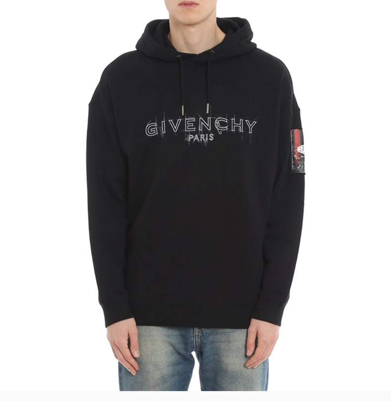 商品[国内直发] Givenchy|GIVENCHY 黑色男士卫衣/帽衫 BMJ08V30AF-001,价格¥5820,第5张图片详细描述