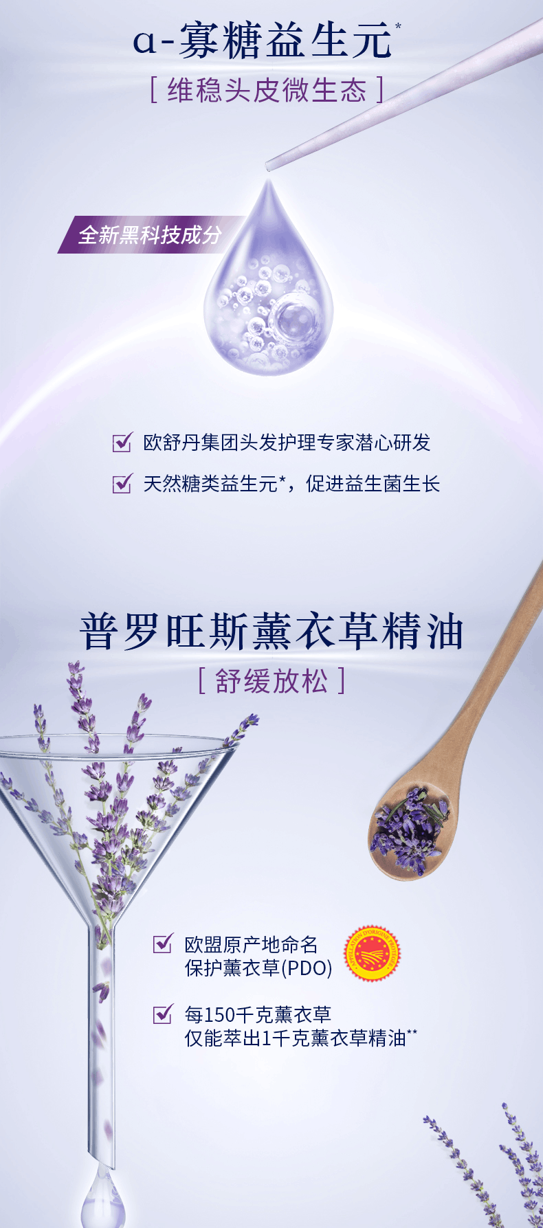 商品L'Occitane|欧舒丹5合1草本菁纯平衡洗发500ml丰盈蓬松滋养控油大瓶,价格¥256,第5张图片详细描述