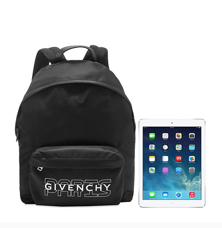 商品[国内直发] Givenchy|Givenchy纪梵希 尼龙LOGO印花双肩包旅行背包 BK500JK0RG-001,价格¥7184,第3张图片详细描述