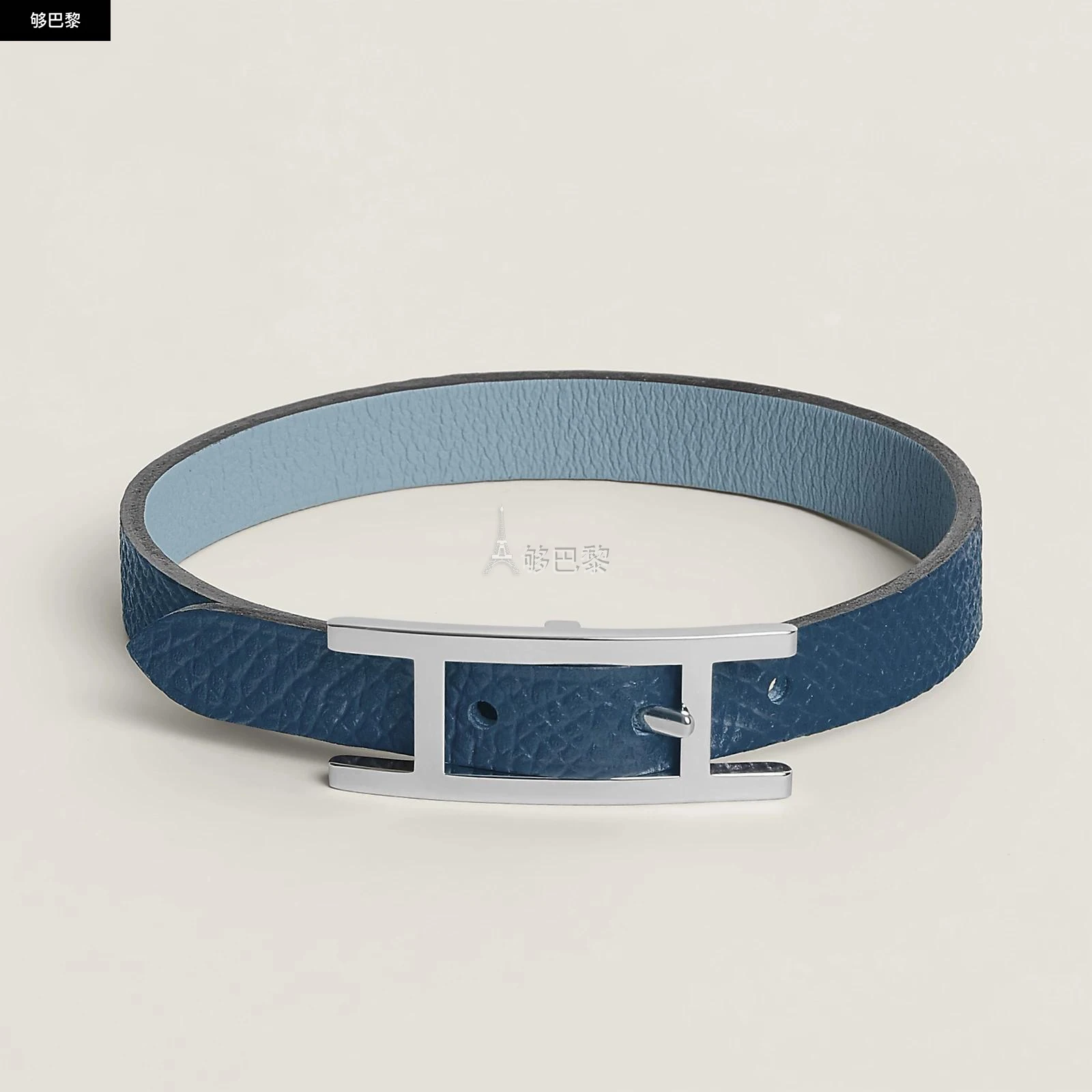 商品Hermes|【预售】 爱马仕 24秋冬 男士 手镯 Bracelet Behapi H064686CKBRT4,价格¥3515,第4张图片详细描述